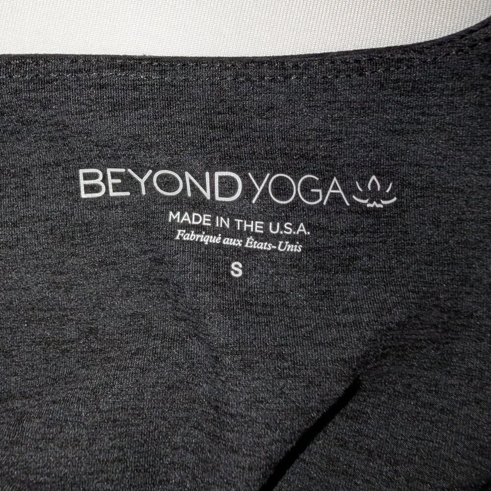 Beyond Yoga | Spacedye One Shoulder Cropped Tank Darkest Night | Size Small - Picture 4 of 10